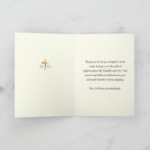 Jezus goede herder bisschop aanmoediging kaart (Binnen)