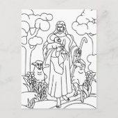 Jezus goede herder briefkaart (Voorkant)