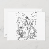 Jezus goede herder briefkaart (Voorkant / Achterkant)