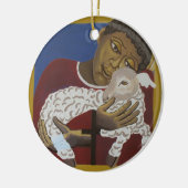Jezus - Goede herder Keramisch Ornament (Links)