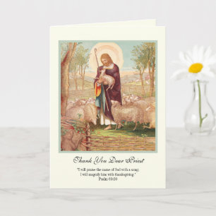 Jezus Goede Herder Priester Aanmoediging Kaart
