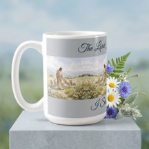 Jezus Goede Herder Wilde Bloem Waterverf