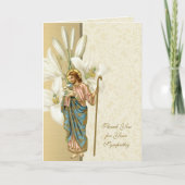 Jezus Good Shepherd Christelijk condoleances Dank  Bedankkaart (Voorkant)