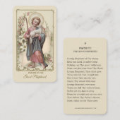 Jezus Good Shepherd  religieuze Heilige Gebed Plaatskaartje (Voorkant / Achterkant)