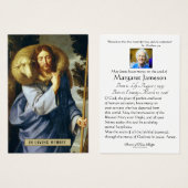 Jezus Good Shepherdi Religieuze Sympathie Funeral Visitekaartje (Voorkant /achterkant)