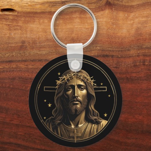 Jezus Goud 1 Sleutelhanger (Voorkant)