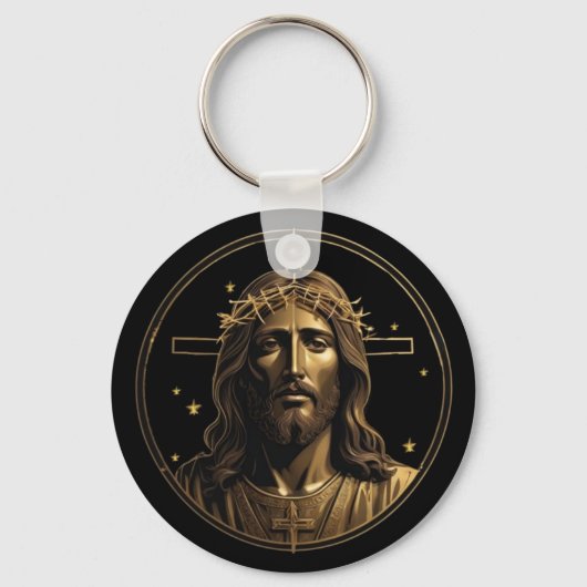 Jezus Goud 1 Sleutelhanger (Achterkant)