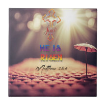 Jezus Gouden Kruis Hij is verrezen Matteüs 28:6