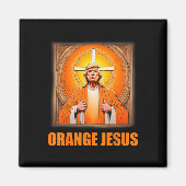 Jezus Grappig Trump 1 Magneet (Voorkant)