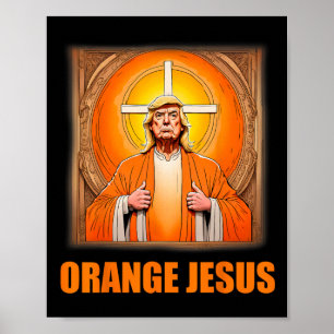 Jezus Grappig Trump 1 Poster