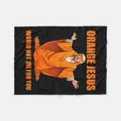 Jezus Grappig Trump 2 Fleece Deken (Voorkant (Horizontaal))