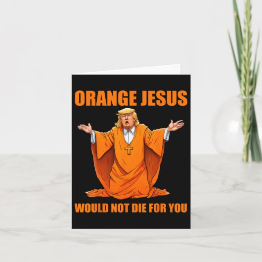 Jezus Grappig Trump 2 Kaart (Voorkant)