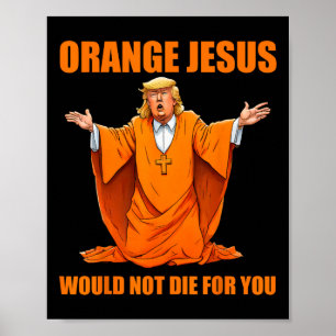 Jezus Grappig Trump 2 Poster