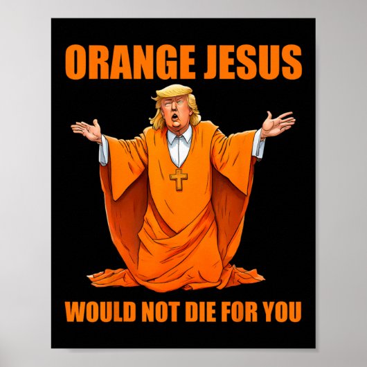 Jezus Grappig Trump 2 Poster (Voorkant)