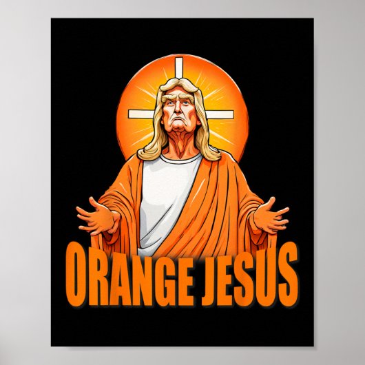 Jezus Grappig Trump Poster (Voorkant)