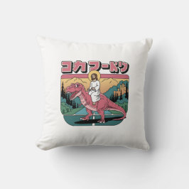 Jezus, grappige memen, Jezus rijdt op een roze din Kussen