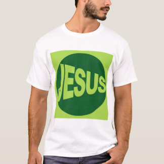 Jezus - Groene stijl T-shirt
