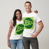 Jezus - Groene stijl T-shirt (Unisex)