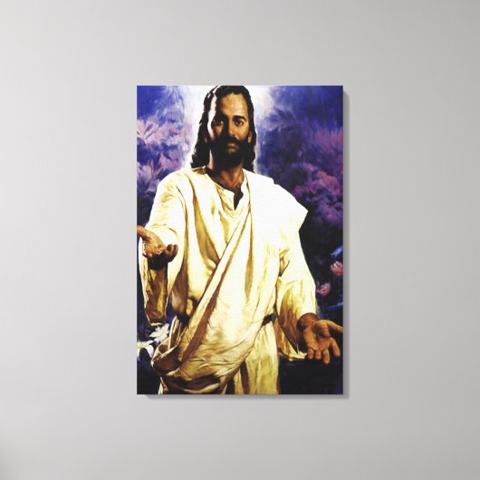 Jezus groet je canvas afdruk (Voorkant)