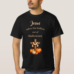 Jezus haalt de leegte uit Halloween T-shirt