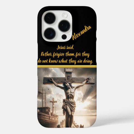 Jezus hangt boven kalme wateren Case-Mate iPhone case (Achterkant)