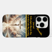 Jezus hangt boven stille reflecterende wateren Case-Mate iPhone case (Achterkant (horizontaal))