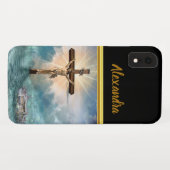 Jezus hangt van een Christelijk kruisbeeld. Case-Mate iPhone Case (Achterkant (horizontaal))