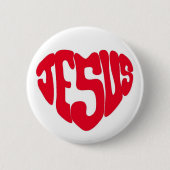 Jezus hart ronde button 5,7 cm (Voorkant)