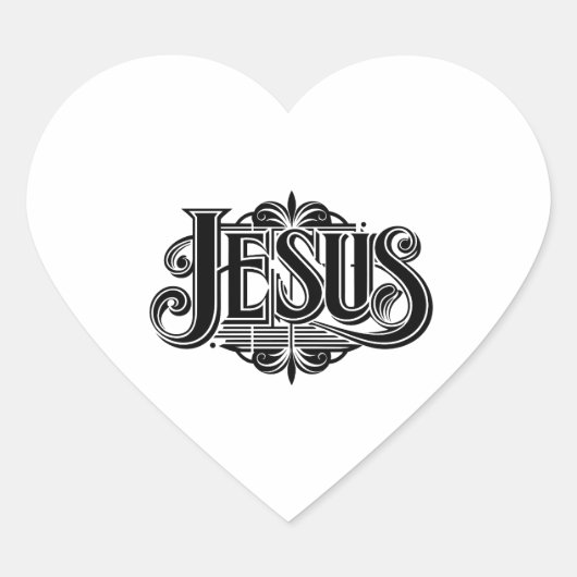 Jezus Hart Sticker (Voorkant)