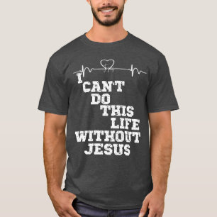 Jezus hartslag met Inspirerend Christelijk citaat T-shirt