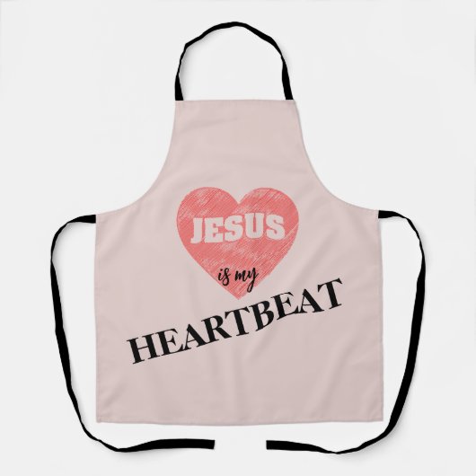 Jezus hartslag schort (Voorkant)