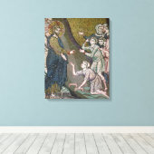 Jezus Healing the Crippled and the Blind Canvas Afdruk (Insitu (Houten vloer))
