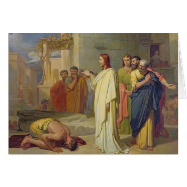 Jezus Healing the Leper, 1864 (Voorkant Horizontaal)