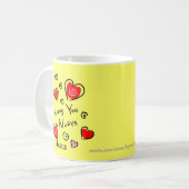 Jezus HEART, altijd van je houden Koffiemok (Voorkant links)