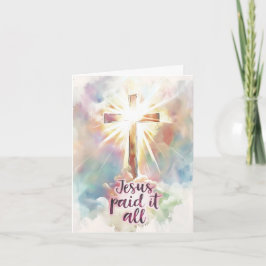 Jezus heeft alle Christelijke paasliederen gezonge Kaart