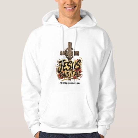 Jezus heeft alles betaald – Christelijk T-shirt (Voorkant)
