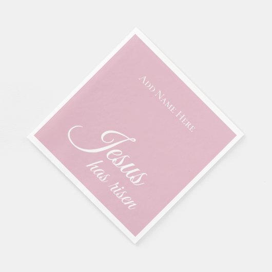 Jezus heeft de aangepaste tekst roze Christelijk P Servet (Hoek)
