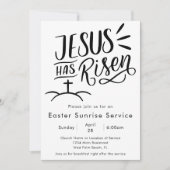Jezus heeft de Paaszonsopgangdienst van de kunstke Kaart (Voorkant)