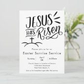 Jezus heeft de Paaszonsopgangdienst van de kunstke Kaart (Staand voorkant)
