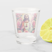 Jezus heeft een bril geschoten! shot glas (Achterkant)