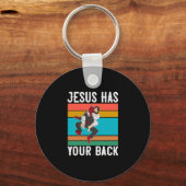 Jezus heeft je Braziliaanse Jiu Jitsu Gift Chris Sleutelhanger (Voorkant)