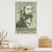 Jezus heeft je geld nodig poster (Keuken)