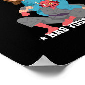 Jezus heeft je rug Jiu-Jitsu BJJ Funny MMA Poster (Hoek)