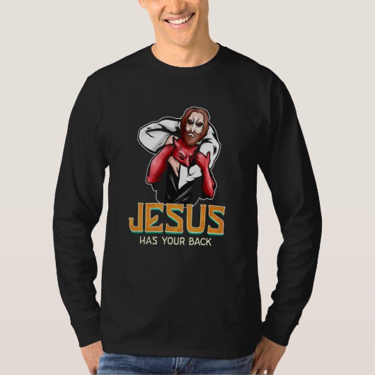 Jezus heeft je rug Jiujitsu T-shirt (Voorkant)