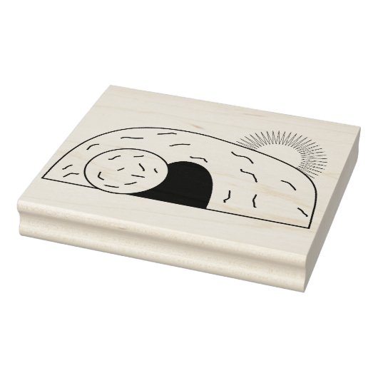 Jezus heeft kunststempel met een vergroot illustra rubberstempel (Stempel)