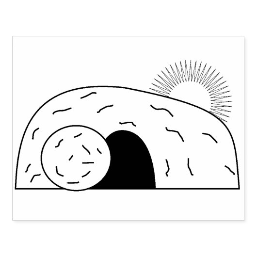 Jezus heeft kunststempel met een vergroot illustra rubberstempel (Afrduk)