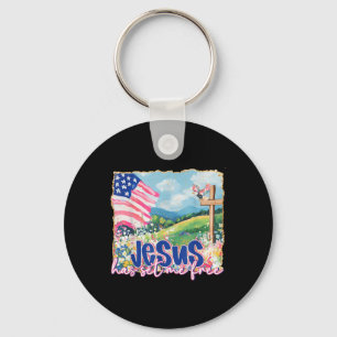 Jezus heeft mij op 4 juli de Christelijke Bijbel b Sleutelhanger