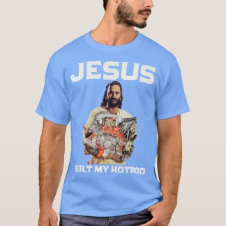 Jezus heeft mijn hot rod gebouwd t-shirt