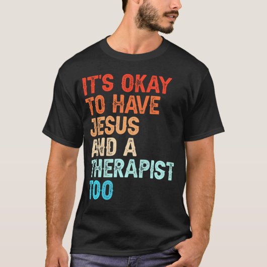 Jezus heeft mijn rug Christelijk Jezus religieus ( T-shirt (Voorkant)