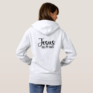 Jezus heeft mijn rug hoodie